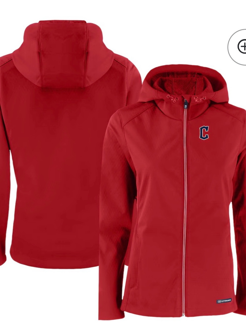 Cleveland Guardians Cutter and Buck soft shell full zip jacket